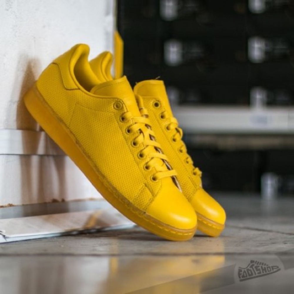 Adidas Stan Smith Adicolor EQT Yellow Sneakers S80247 Big Kids Size 4.5‎ RARE